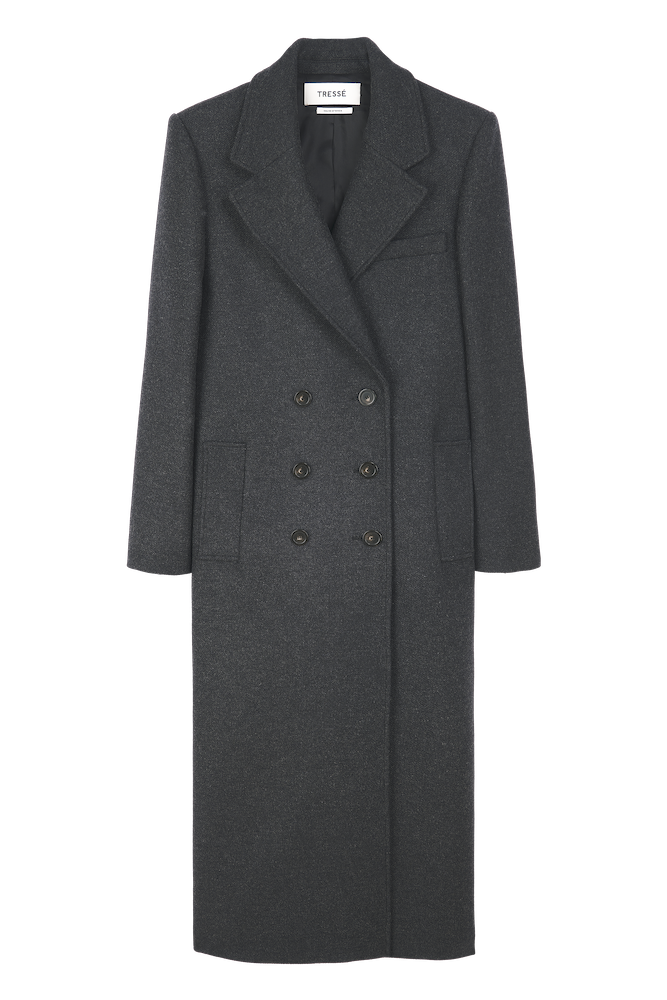 Manteau long en laine