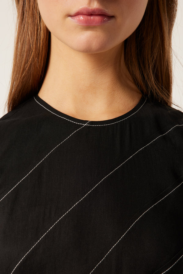 Robe longue à découpes