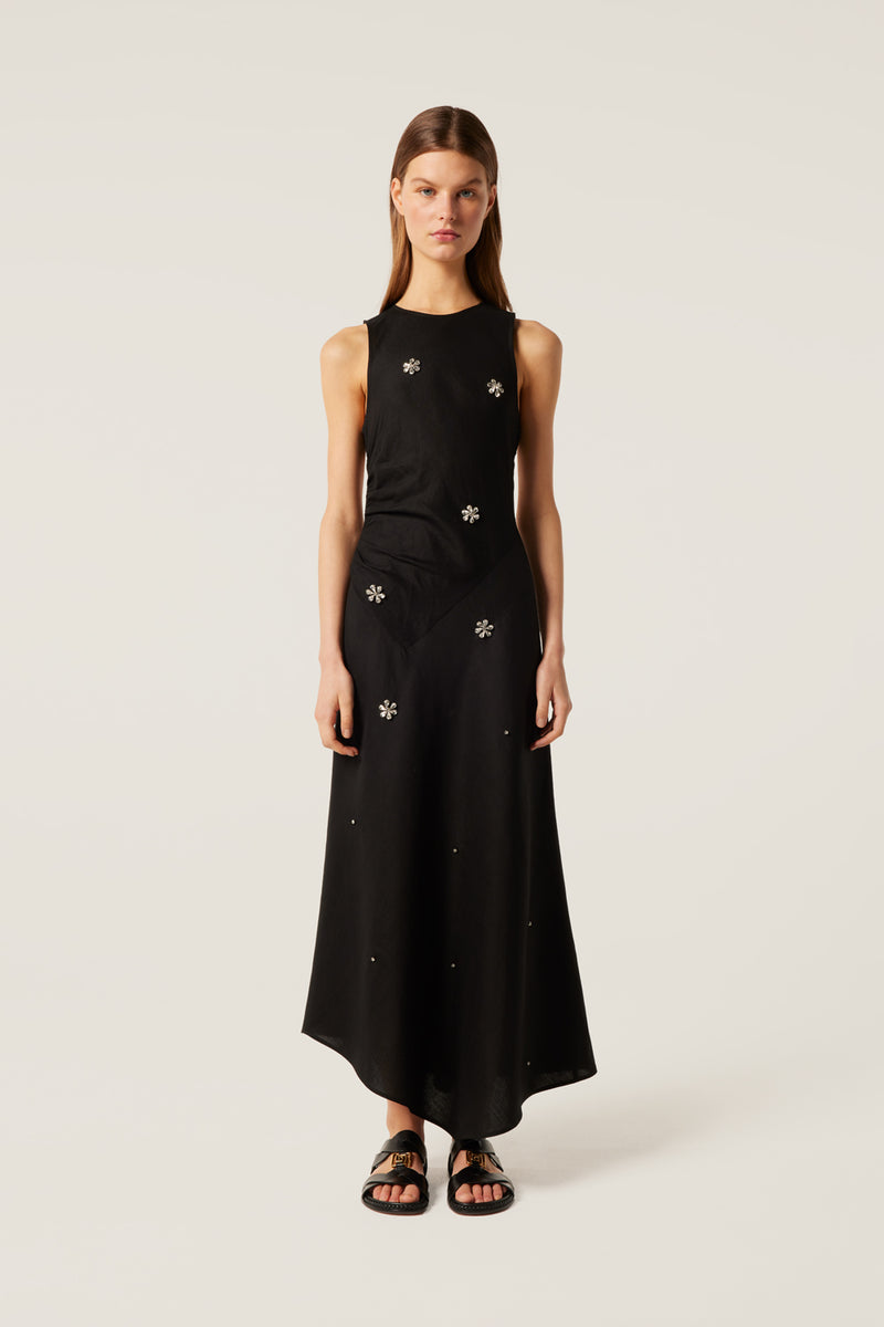 Robe dos nu strass