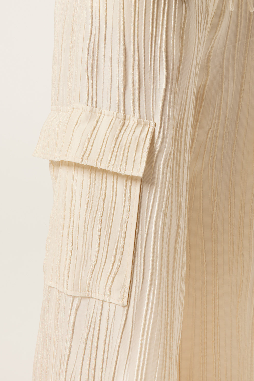 Textured flowing pants