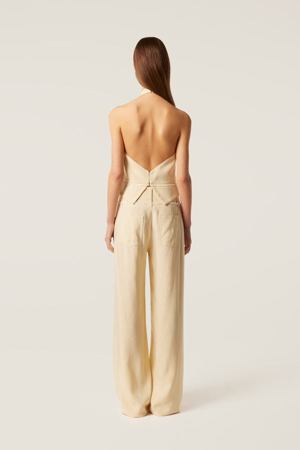 Pantalon tailleur taille haute