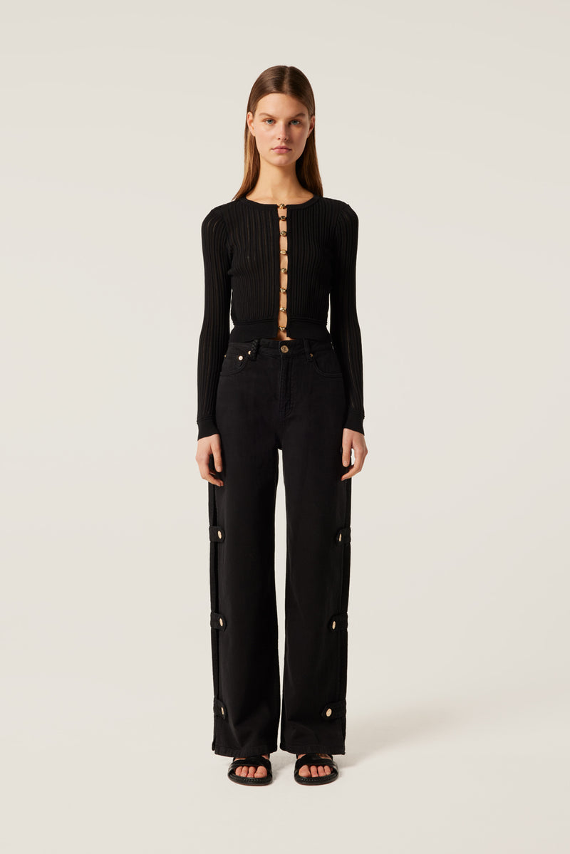 Pantalon à ouvertures boutonnées