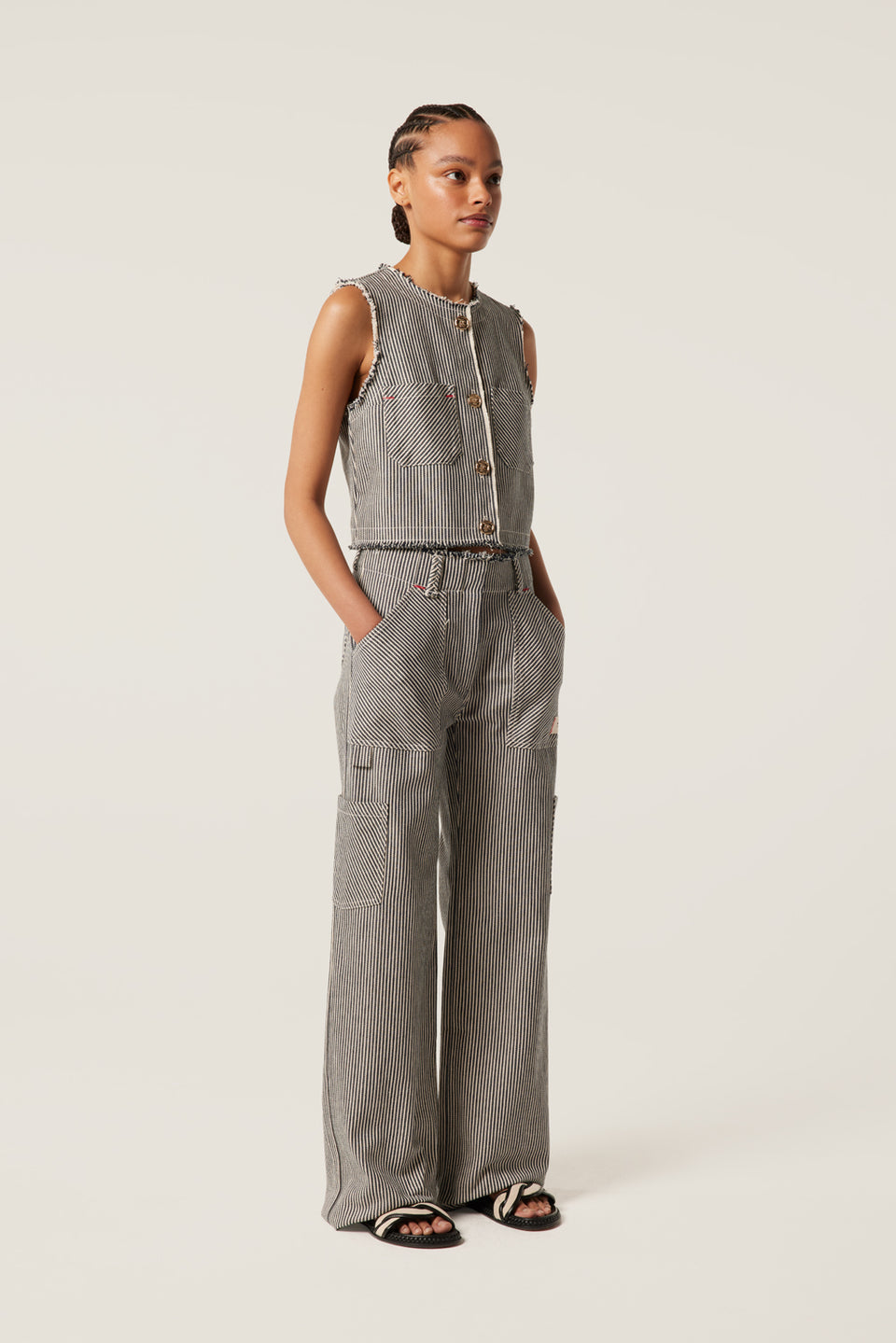 Pantalon rayé
