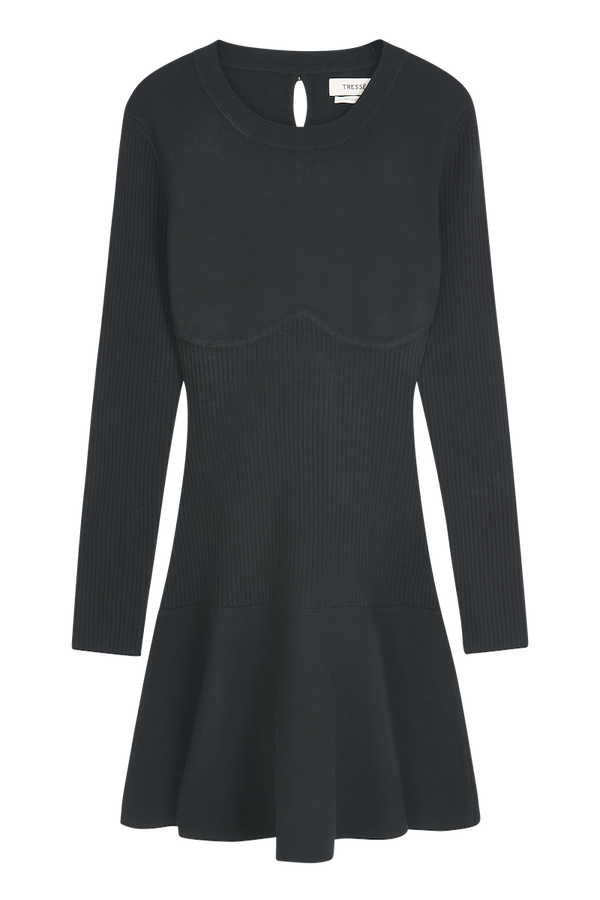 Robe courte ajustée en maille