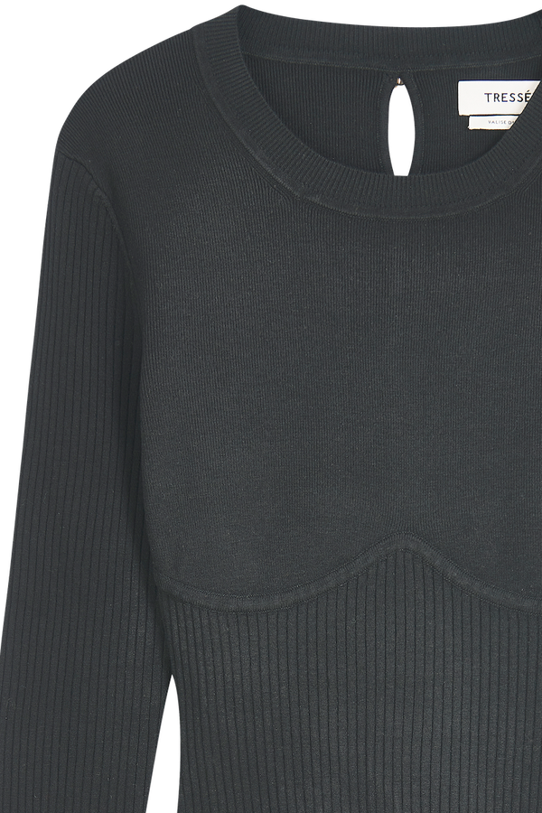 Robe courte ajustée en maille