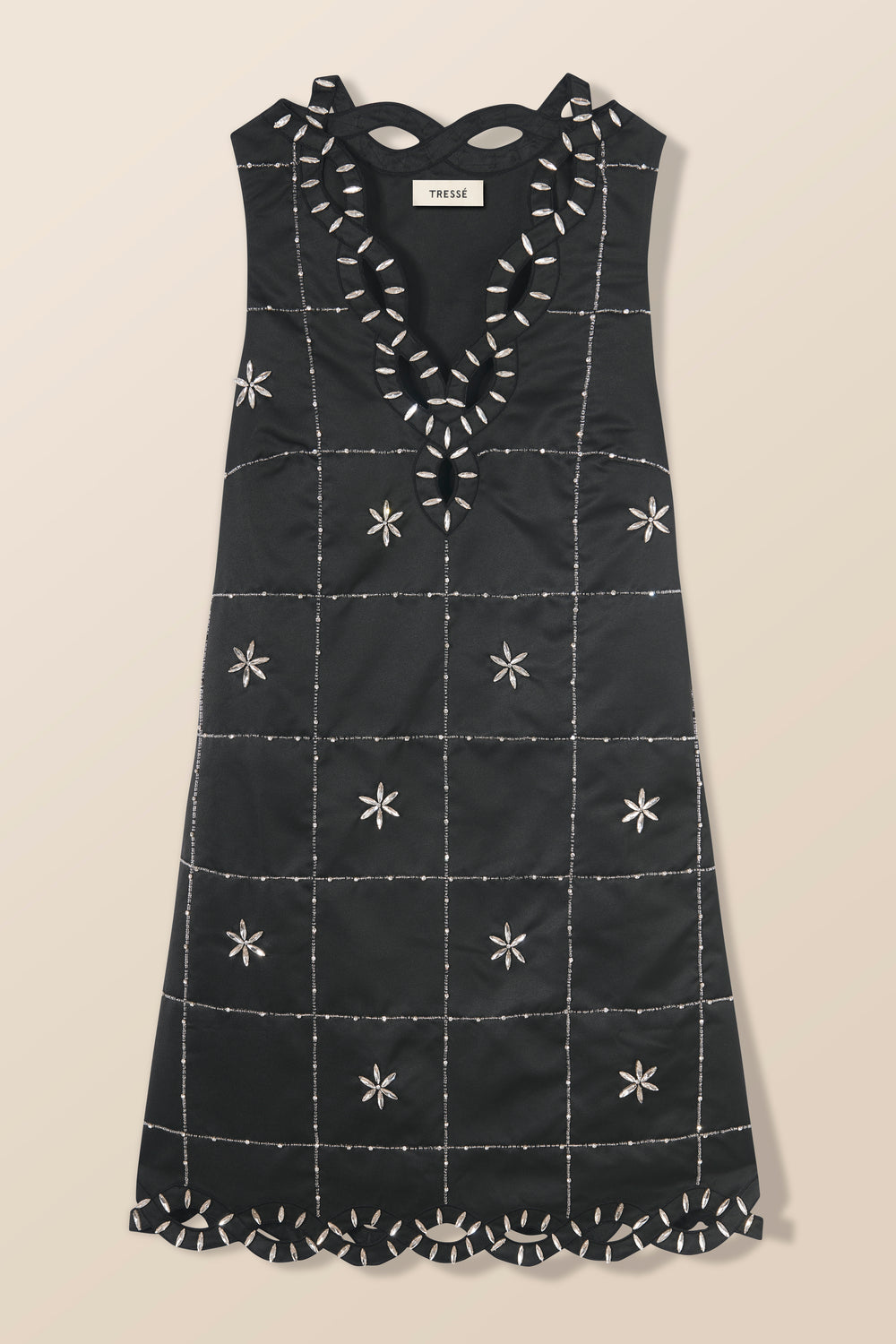 Short satin dress