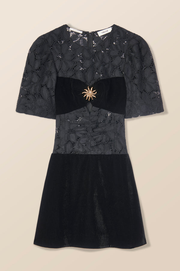 Robe courte bi-matière