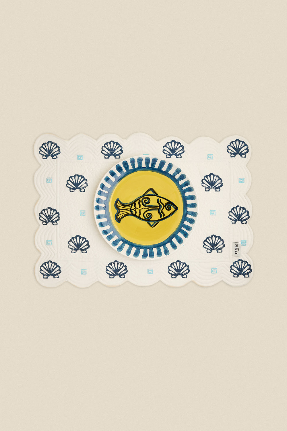 La Mer embroidered reversible placemat
