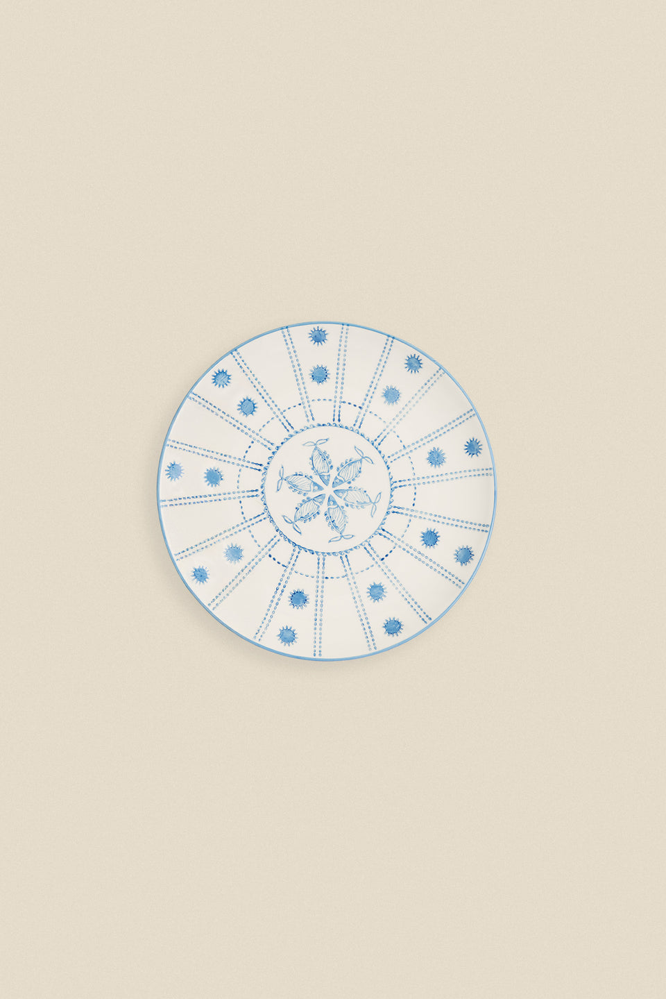 Assiette à dessert la mer