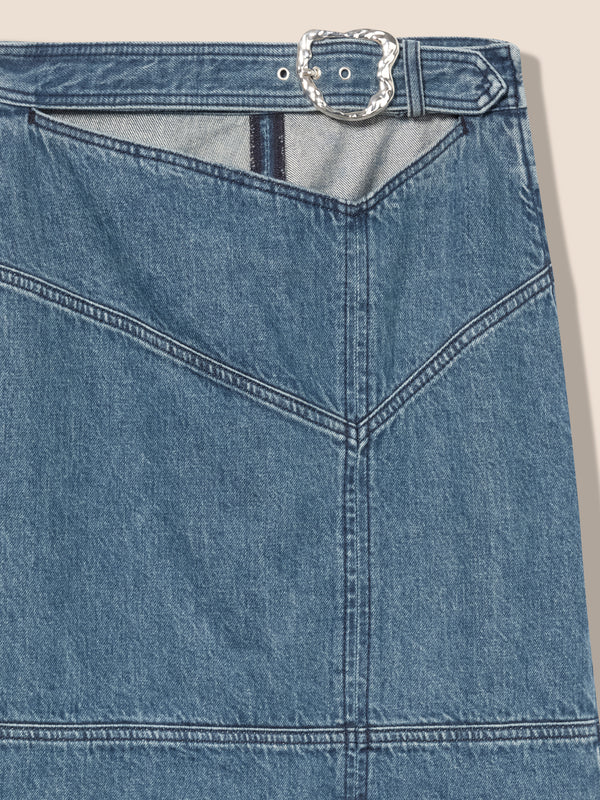 Jupe longue en denim