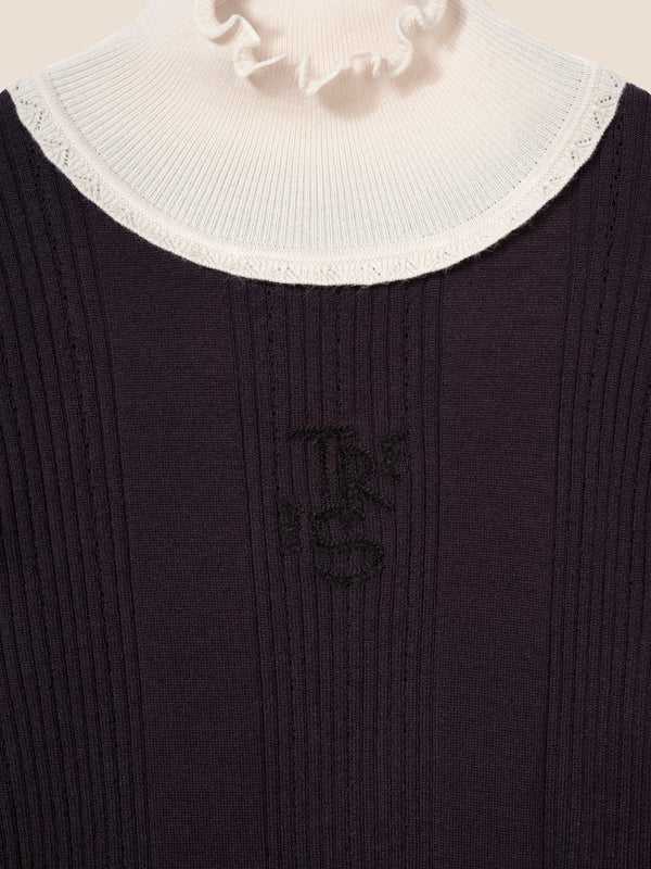 Pull à col cheminée