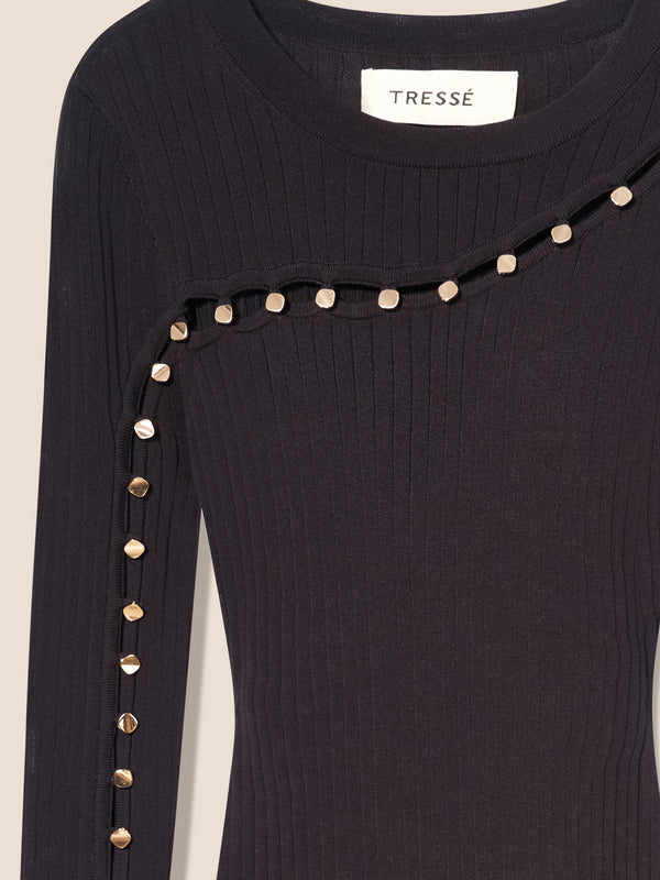 Robe longue en maille