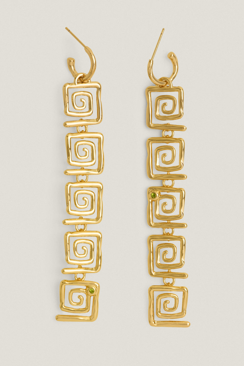 Boucles d'oreilles pendantes détail strass