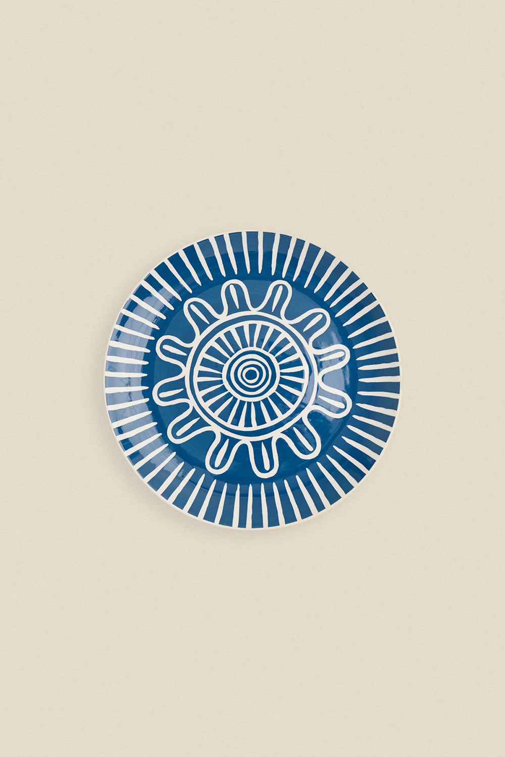 Marine sun dinner plate