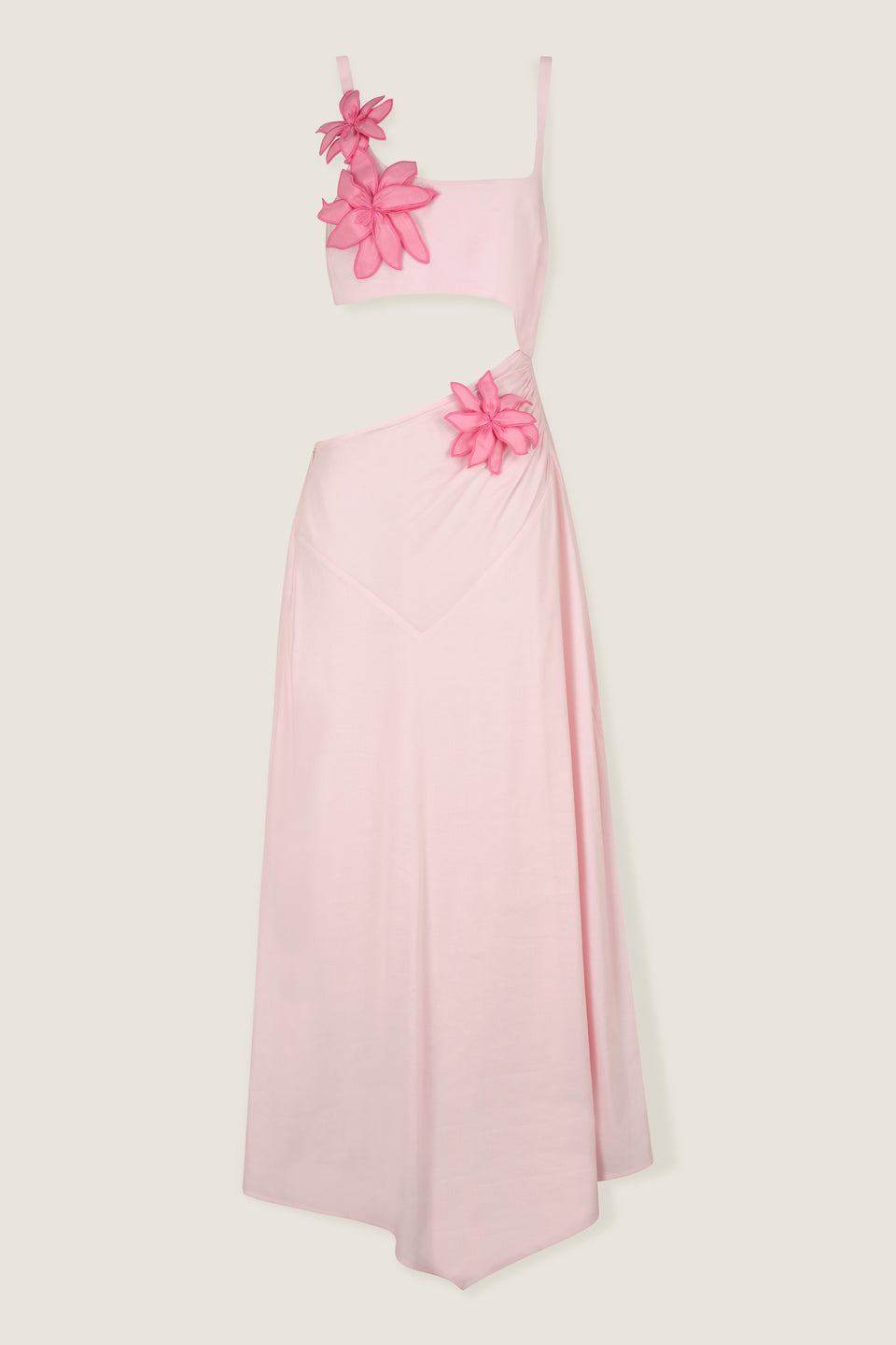Long bra-effect dress