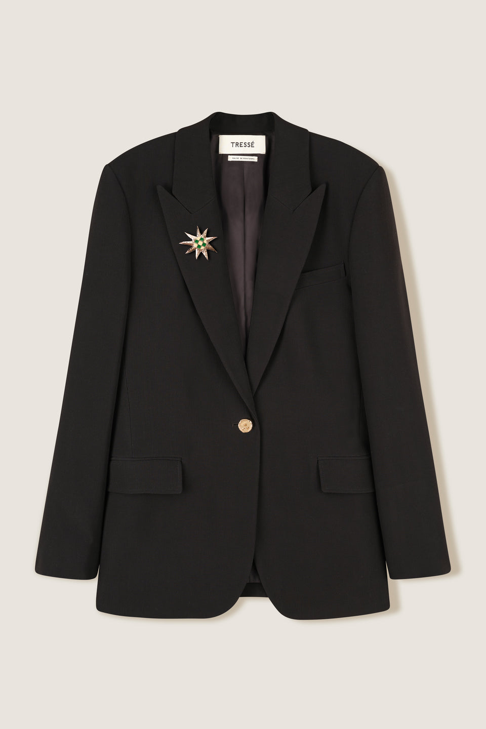 Veste tailleur à broche soleil