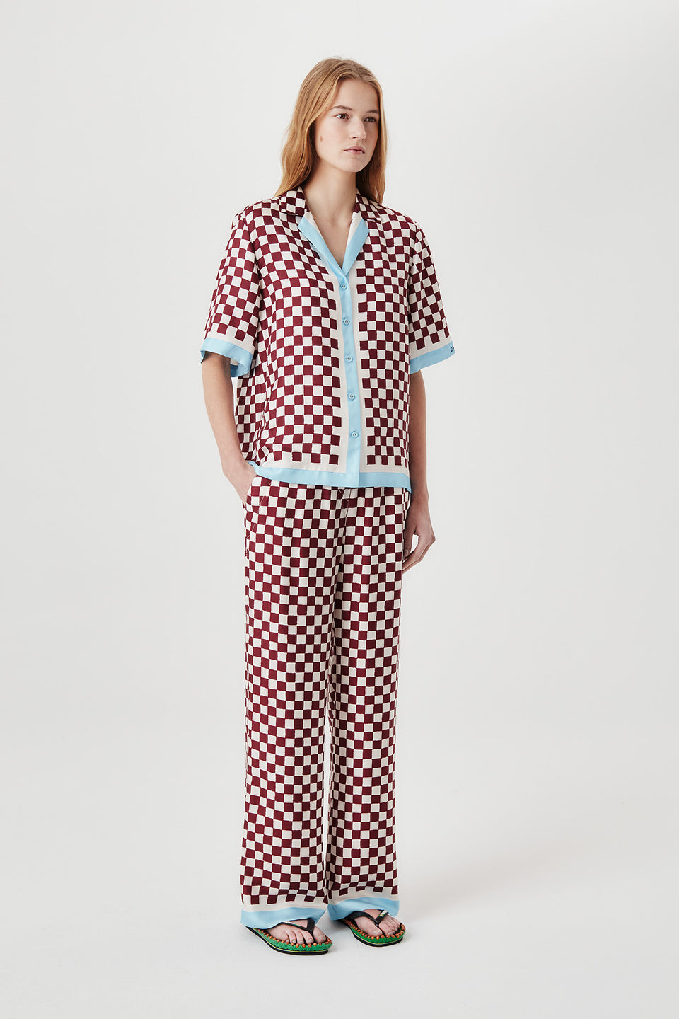 Pantalon en soie