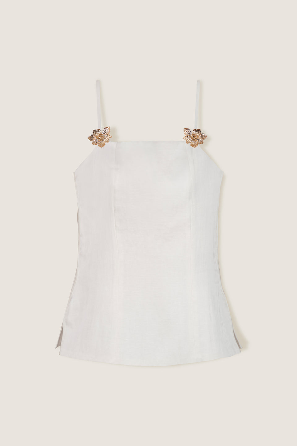Top à bijoux dorés