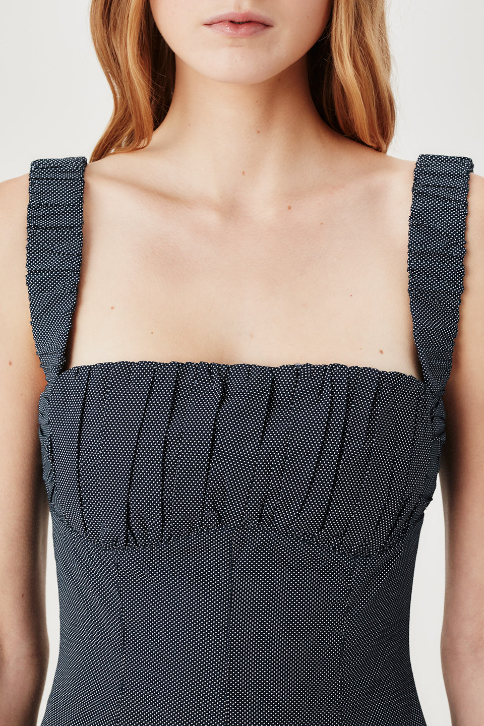 Robe courte à pois