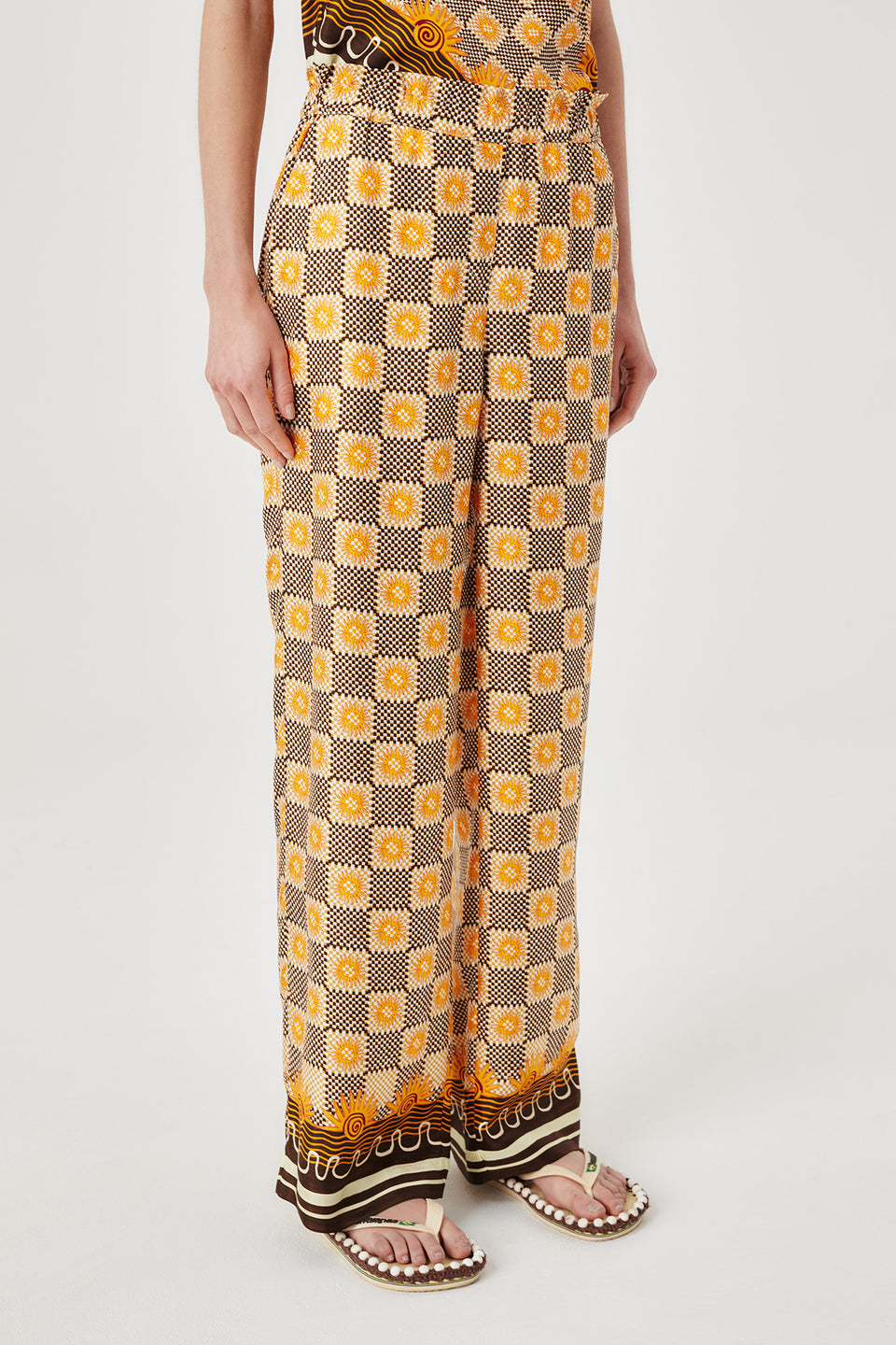 Pantalon en soie