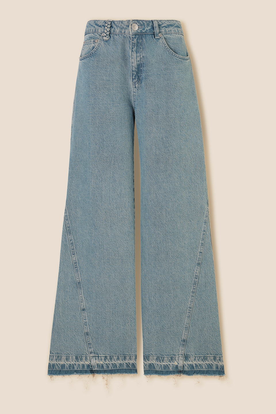 Denim à empiècements