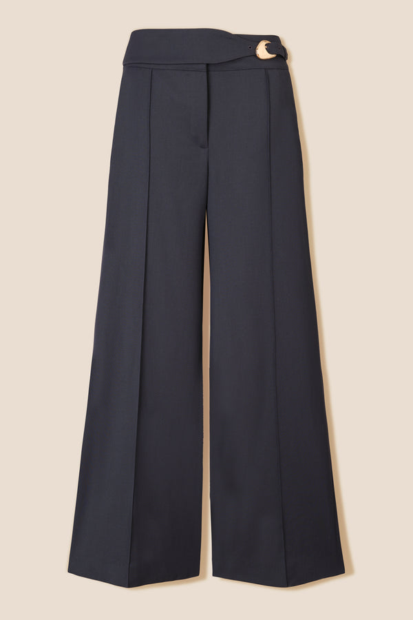 Pantalon tailleur à boucle