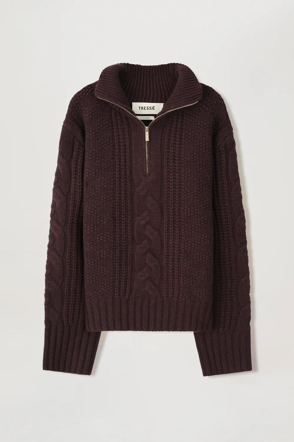 Trucker-collar sweater