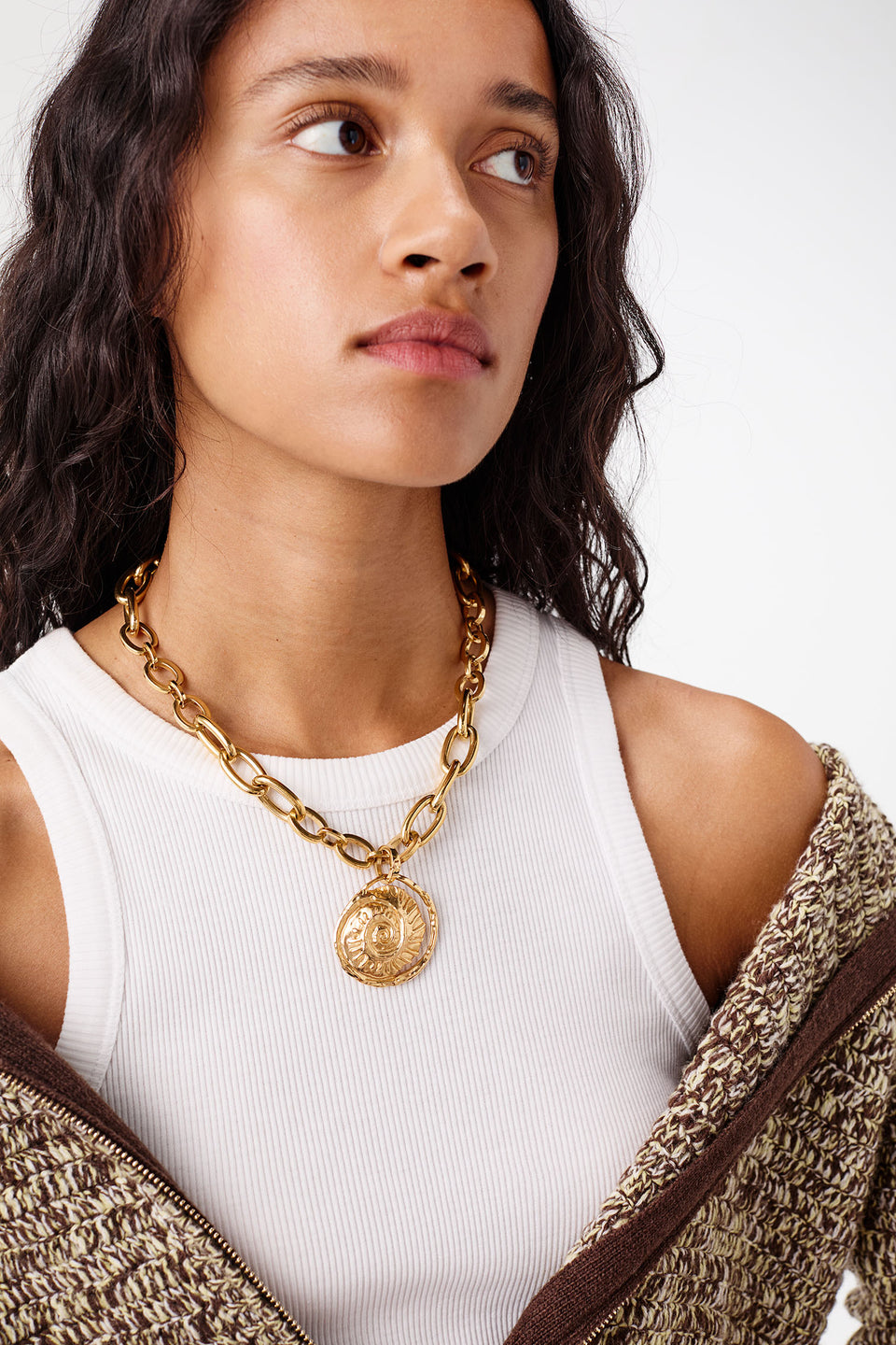 Chunky-link necklace