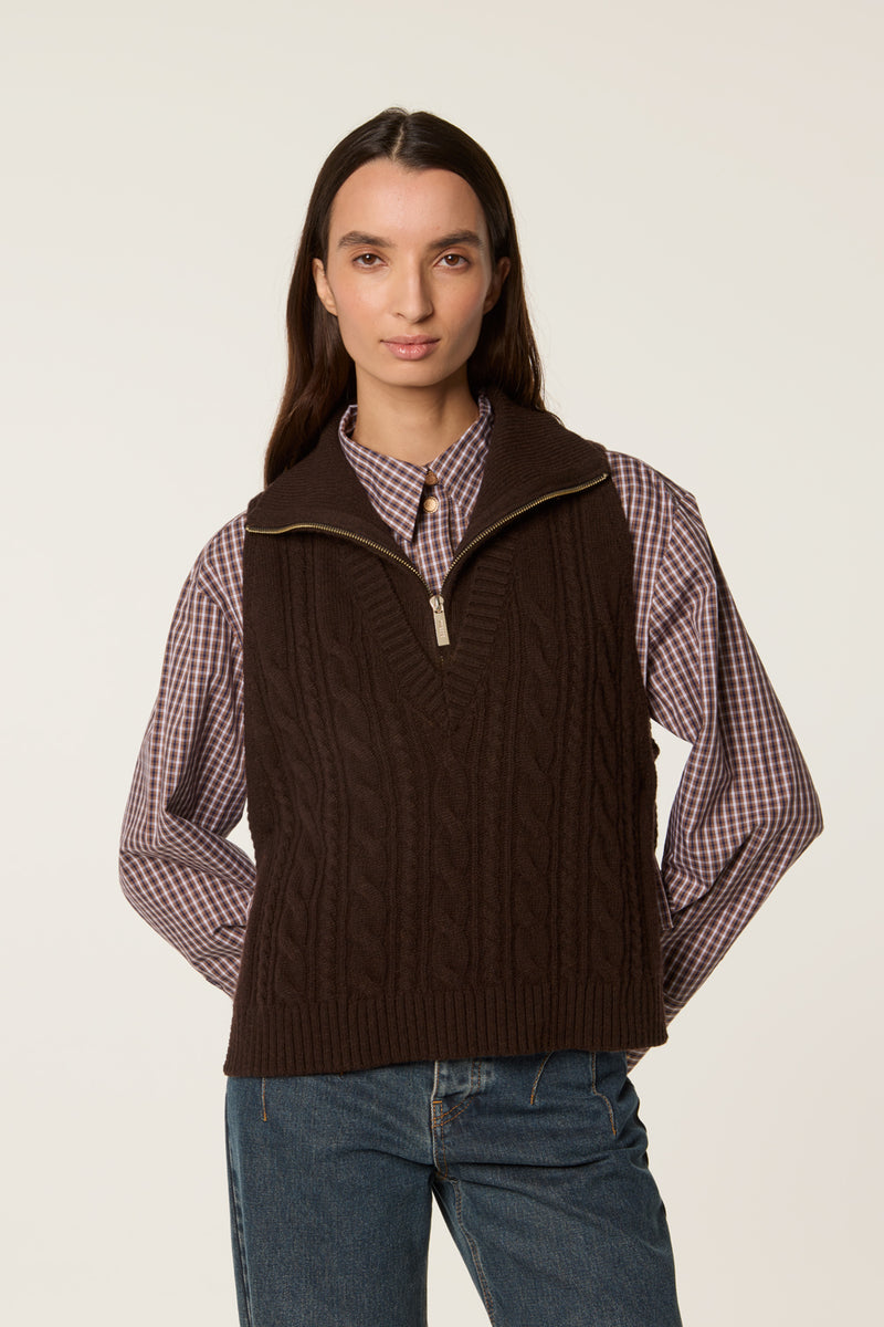 Pull sans manches