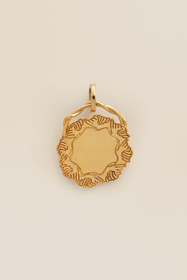 Médaille mains entrelacées