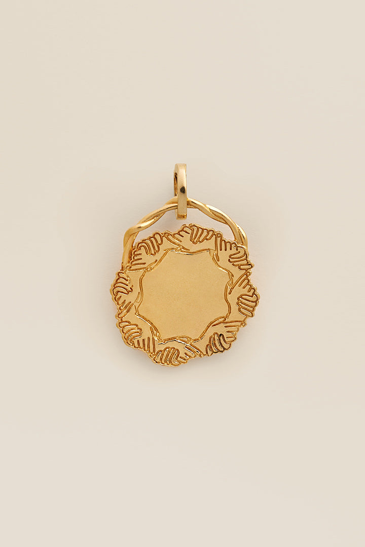 Médaille mains entrelacées