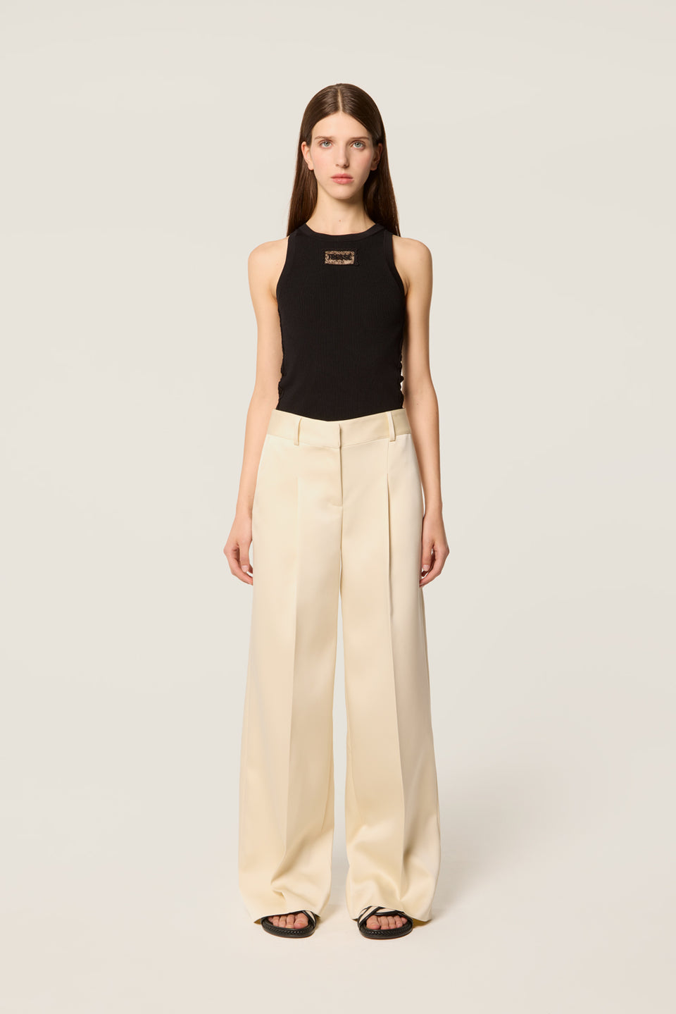 Pantalon en satin