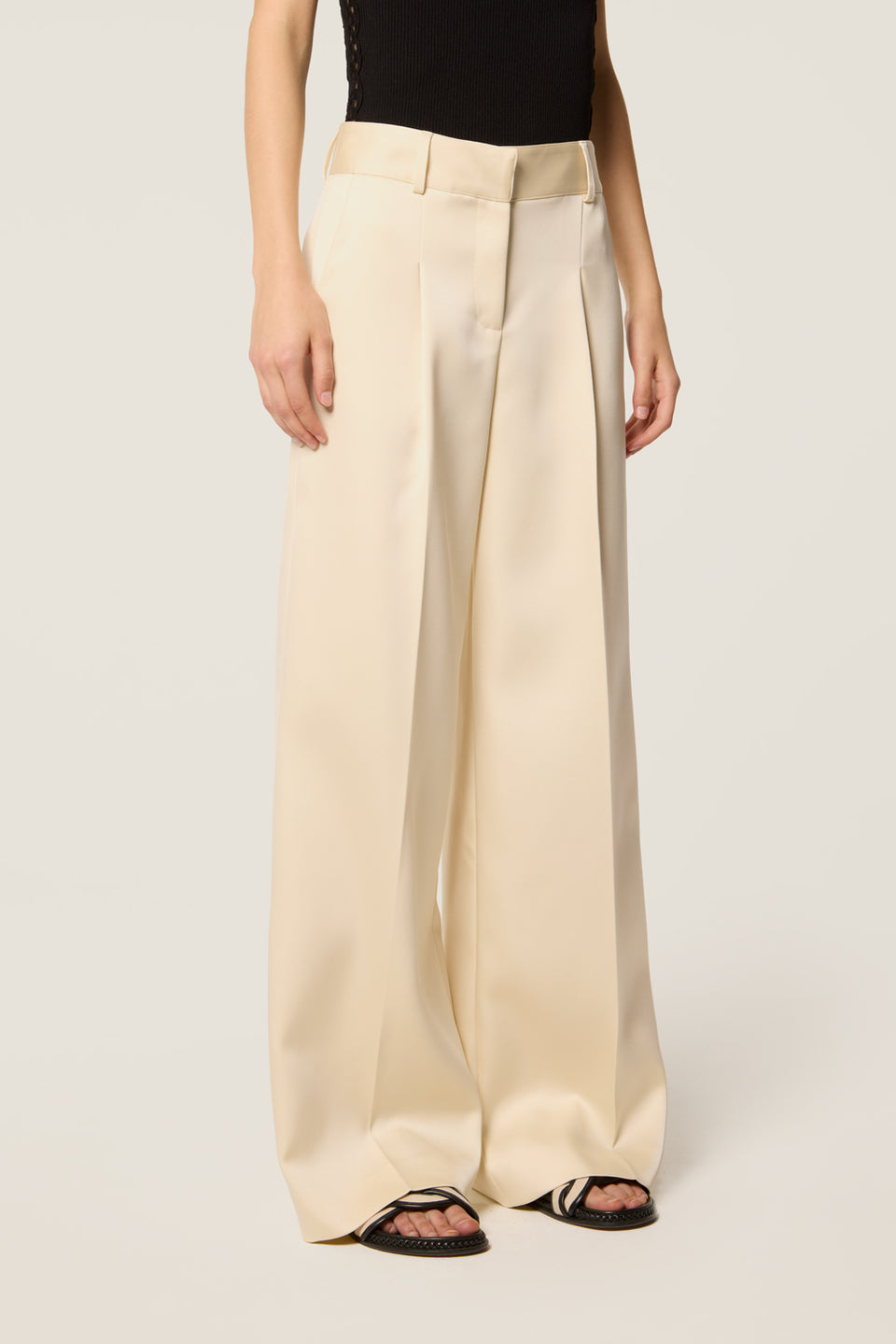 Pantalon en satin