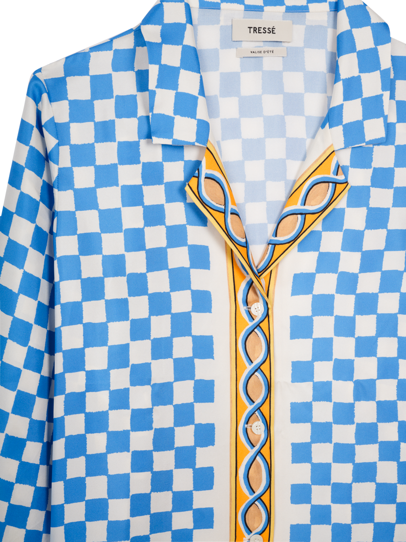 Chemise fluide à motifs