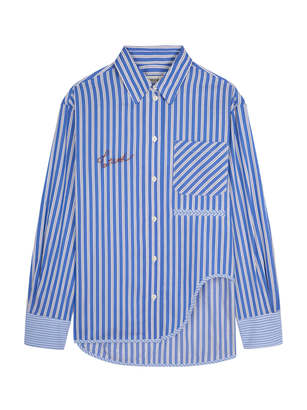 Chemise ample à rayures