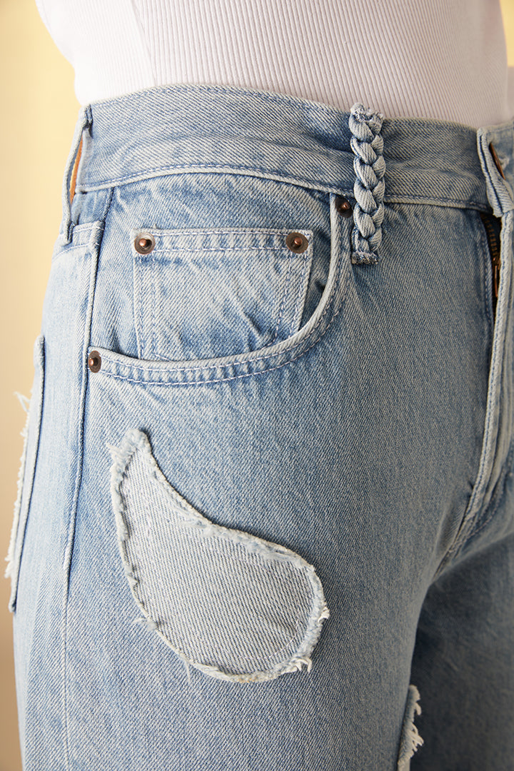 Denim à patchwork