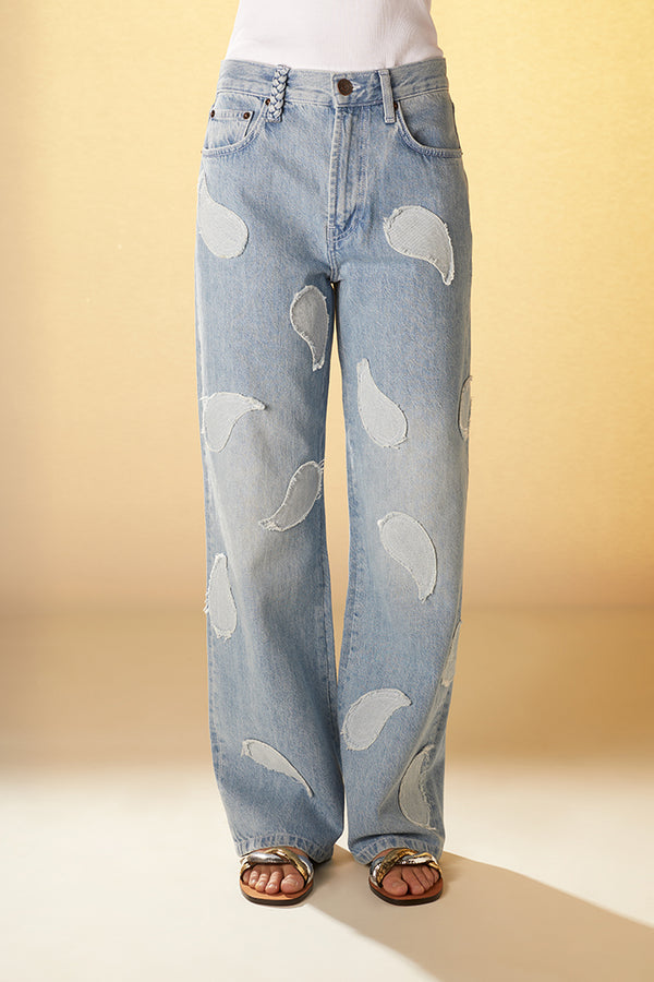 Denim à patchwork
