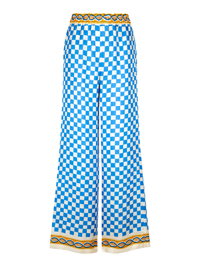 Pantalon fluide a motifs