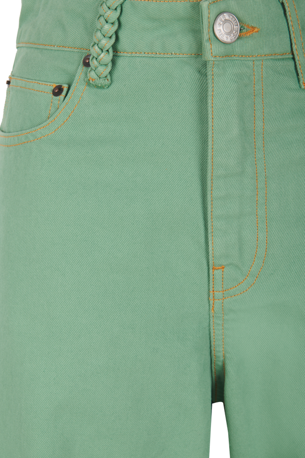Pantalon à surpiqûres contrastées