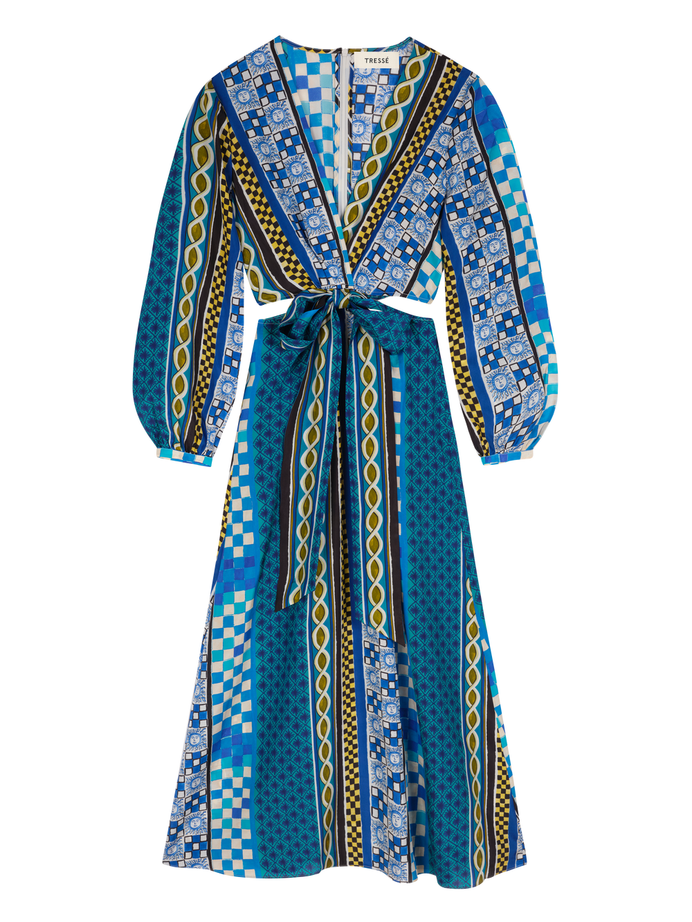 Robe longue en soie