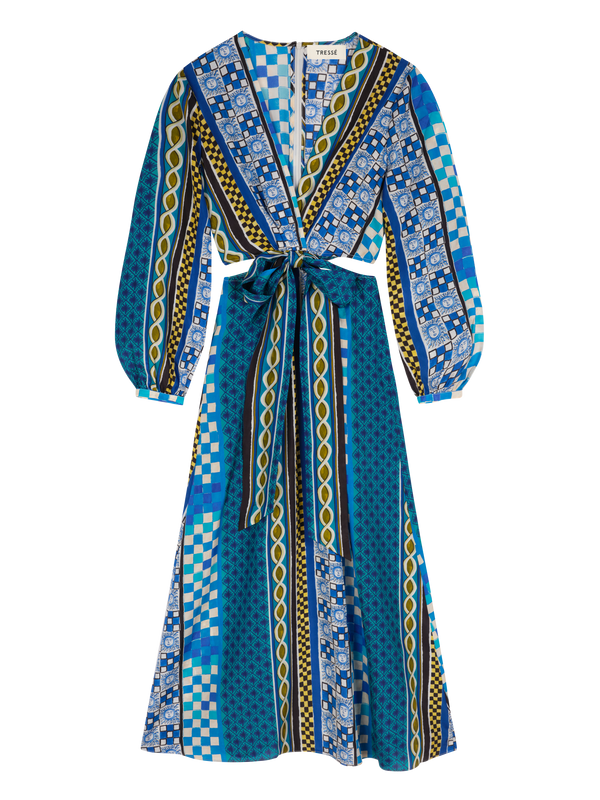Robe longue en soie