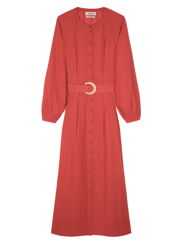 Robe longue à boutonnage