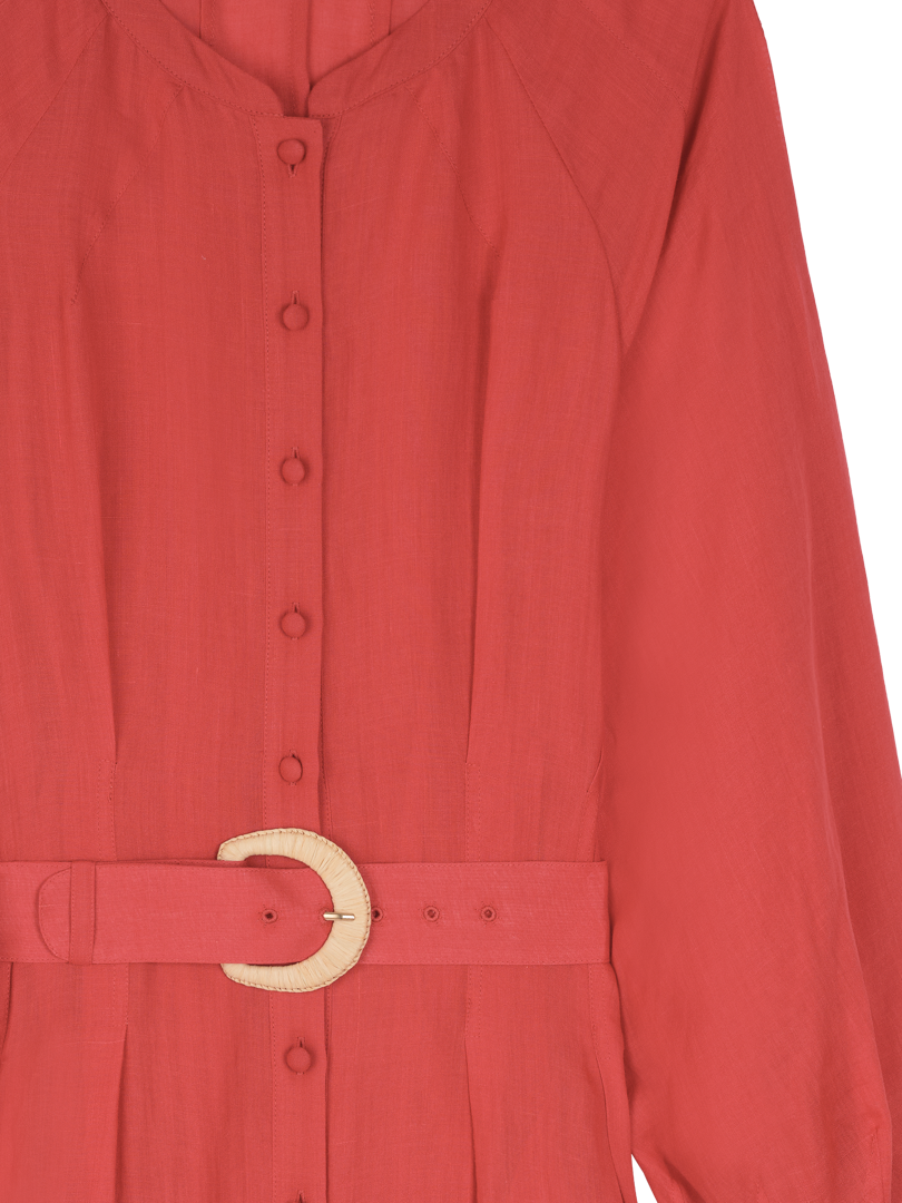 Robe longue à boutonnage