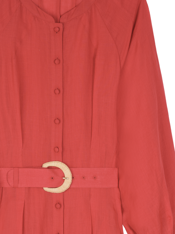 Robe longue à boutonnage