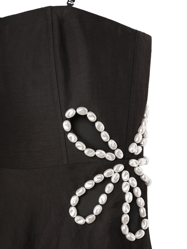 Robe perles brodées