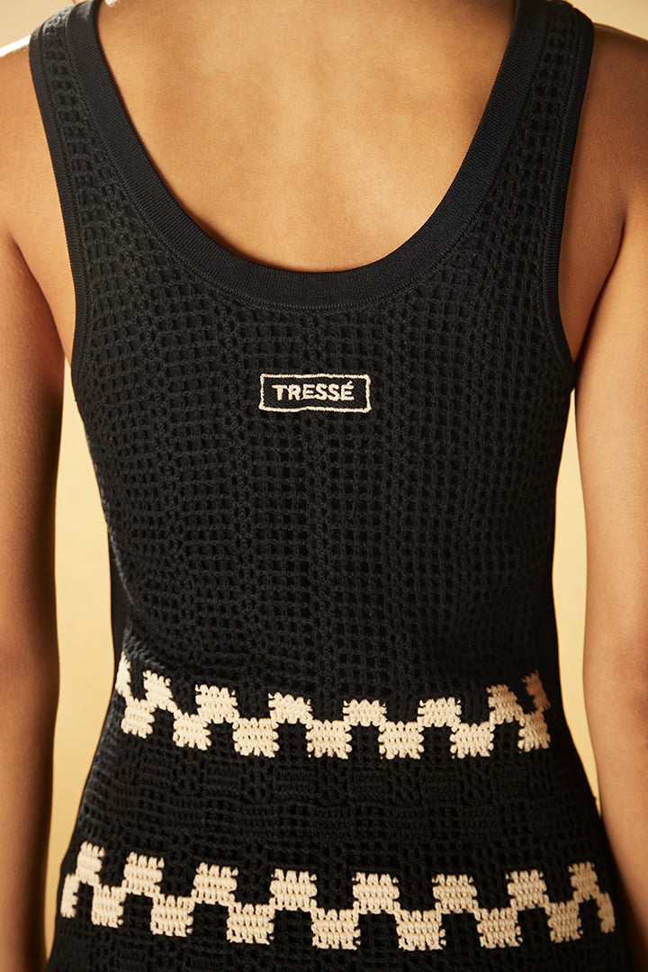 Robe fendue crochet