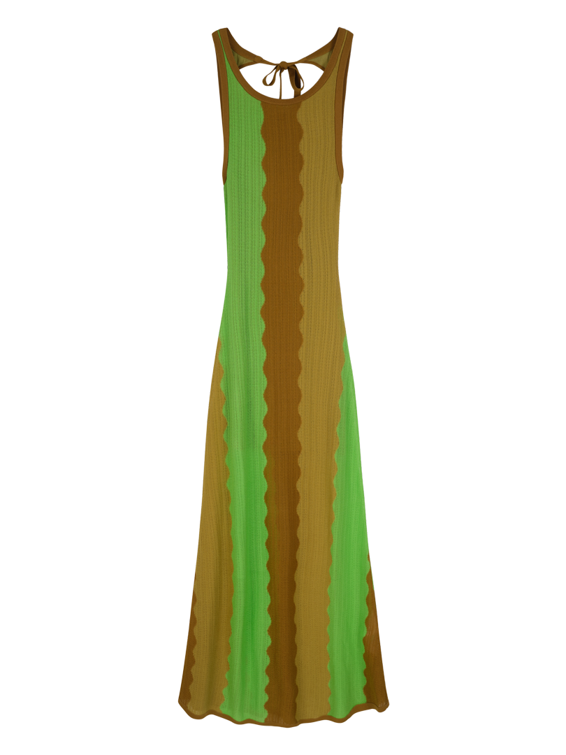 Robe en maille dos nu