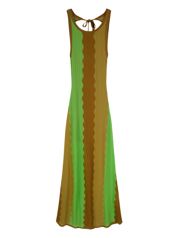 Robe en maille dos nu