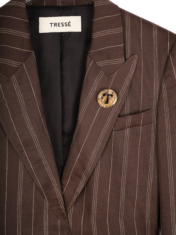 Veste de tailleur à rayures