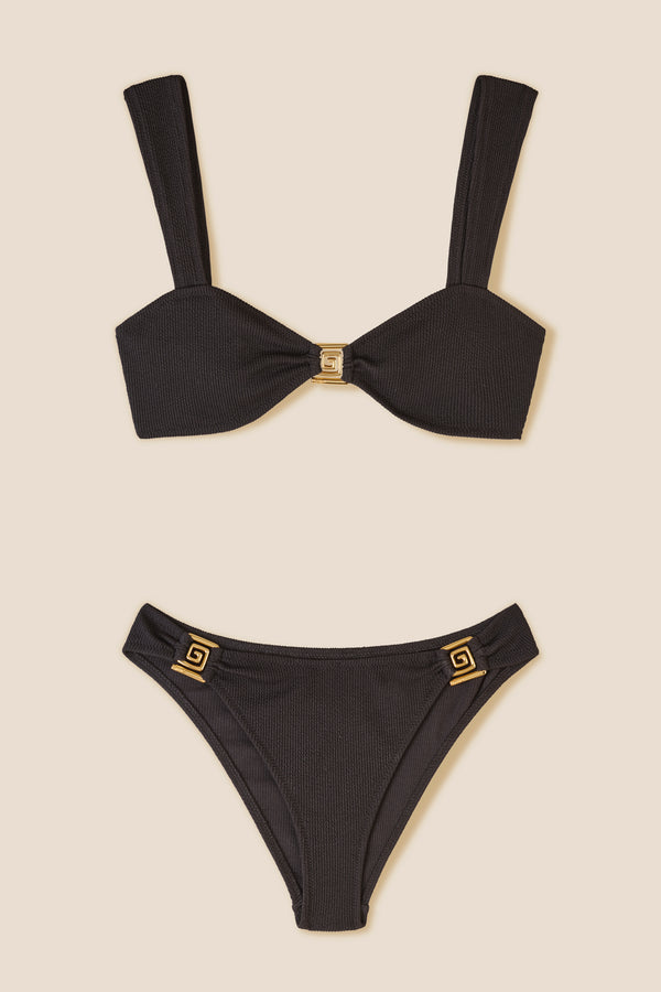 Maillot de bain noir deux-pièces